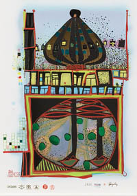 Hundertwasser - Homo Humus Come Va - 10,002 Nights - 02626